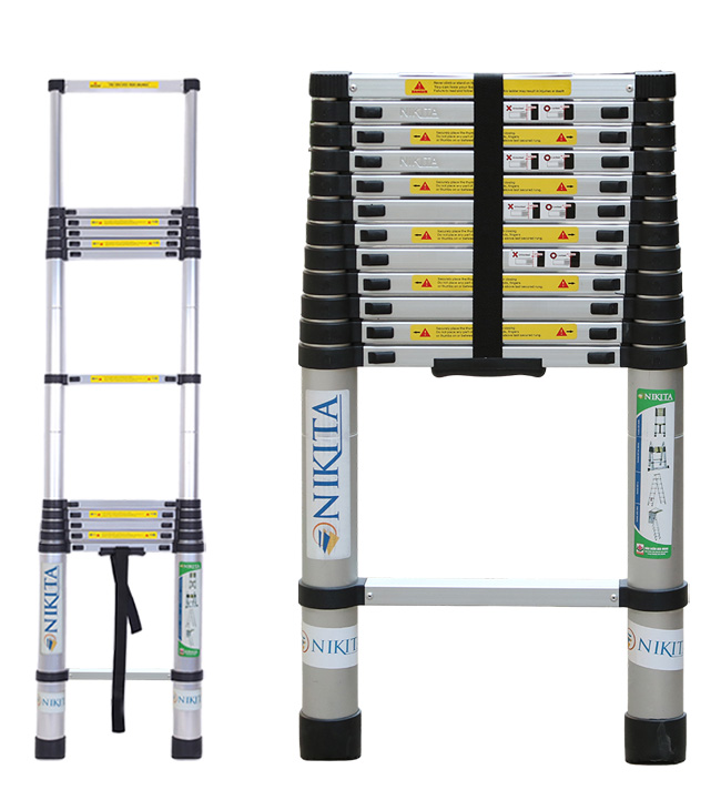 Thang nhôm rút đơn Nikita R38 - 3m8