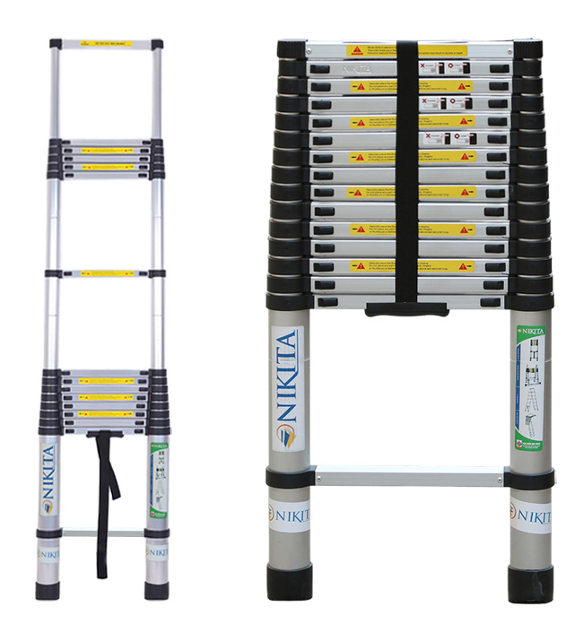 Thang nhôm rút đơn Nikita R62 - 6m2